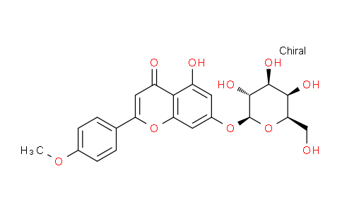 CAS No. 80443-15-8, 5-Hydroxy-2-(4-methoxyphenyl)-7-(((2S,3R,4S,5R,6R)-3,4,5-trihydroxy-6-(hydroxymethyl)tetrahydro-2H-pyran-2-yl)oxy)-4H-chromen-4-one