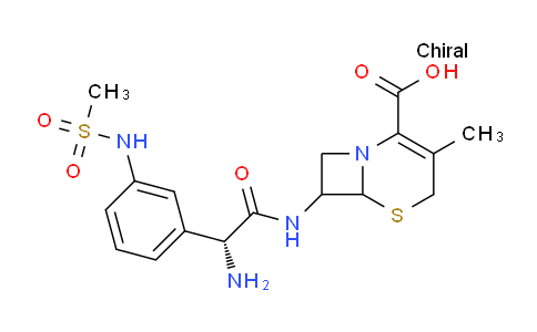 CAS No. 54818-11-0, 7-((R)-2-Amino-2-(3-(methylsulfonamido)phenyl)acetamido)-3-methyl-5-thia-1-azabicyclo[4.2.0]oct-2-ene-2-carboxylic acid