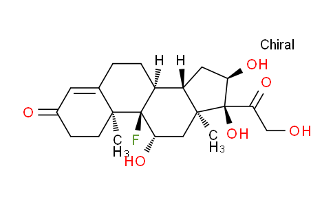 CAS No. 337-02-0, 9α-Fluoro-16α-hydroxyhydrocortisone