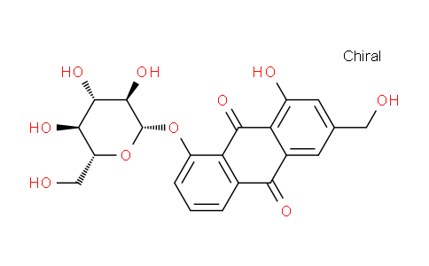 CAS No. 33037-46-6, Aloe-eModin-8-O-β-D-glucopyranoside