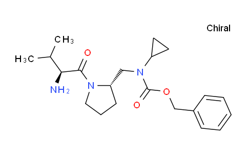 CAS No. 1401666-03-2, Benzyl (((S)-1-((S)-2-amino-3-methylbutanoyl)pyrrolidin-2-yl)methyl)(cyclopropyl)carbamate