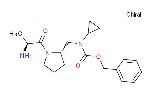 CAS No. 1401667-55-7, Benzyl (((S)-1-((S)-2-aminopropanoyl)pyrrolidin-2-yl)methyl)(cyclopropyl)carbamate