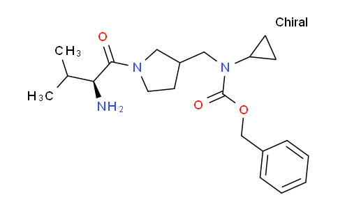 CAS No. 1354025-60-7, Benzyl ((1-((S)-2-amino-3-methylbutanoyl)pyrrolidin-3-yl)methyl)(cyclopropyl)carbamate