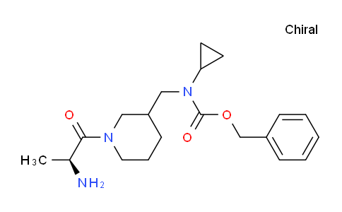 CAS No. 1354033-39-8, Benzyl ((1-((S)-2-aminopropanoyl)piperidin-3-yl)methyl)(cyclopropyl)carbamate