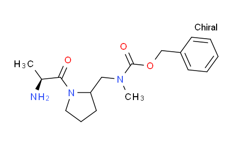 CAS No. 1354029-31-4, Benzyl ((1-((S)-2-aminopropanoyl)pyrrolidin-2-yl)methyl)(methyl)carbamate