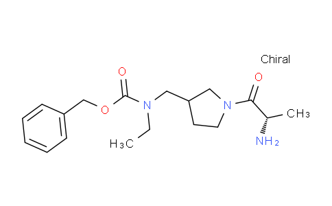 CAS No. 1354026-27-9, Benzyl ((1-((S)-2-aminopropanoyl)pyrrolidin-3-yl)methyl)(ethyl)carbamate