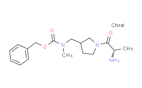CAS No. 1354029-39-2, Benzyl ((1-((S)-2-aminopropanoyl)pyrrolidin-3-yl)methyl)(methyl)carbamate