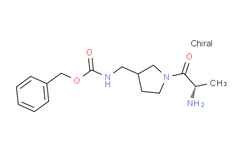 CAS No. 1354033-30-9, Benzyl ((1-((S)-2-aminopropanoyl)pyrrolidin-3-yl)methyl)carbamate
