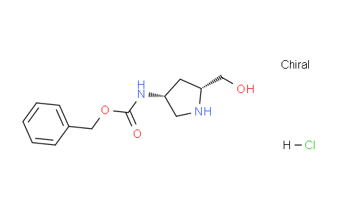 CAS No. 1217692-66-4, Benzyl ((3R,5R)-rel-5-(hydroxymethyl)pyrrolidin-3-yl)carbamate hydrochloride