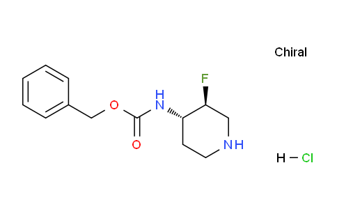 CAS No. 1638744-94-1, Benzyl ((3S,4S)-3-fluoropiperidin-4-yl)carbamate hydrochloride