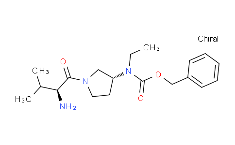 CAS No. 1401665-71-1, Benzyl ((R)-1-((S)-2-amino-3-methylbutanoyl)pyrrolidin-3-yl)(ethyl)carbamate