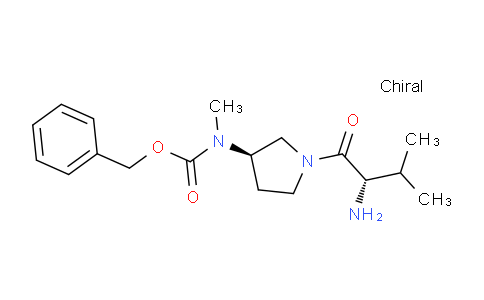 CAS No. 1401666-90-7, Benzyl ((R)-1-((S)-2-amino-3-methylbutanoyl)pyrrolidin-3-yl)(methyl)carbamate