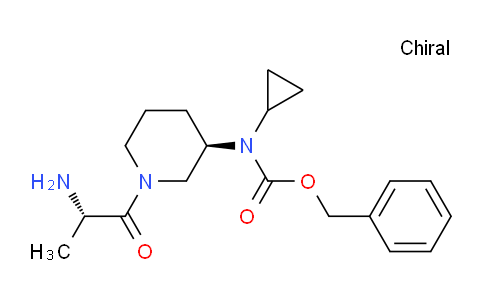 CAS No. 1401666-48-5, Benzyl ((R)-1-((S)-2-aminopropanoyl)piperidin-3-yl)(cyclopropyl)carbamate