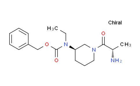 CAS No. 1401666-77-0, Benzyl ((R)-1-((S)-2-aminopropanoyl)piperidin-3-yl)(ethyl)carbamate