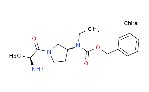 CAS No. 1401666-23-6, Benzyl ((R)-1-((S)-2-aminopropanoyl)pyrrolidin-3-yl)(ethyl)carbamate