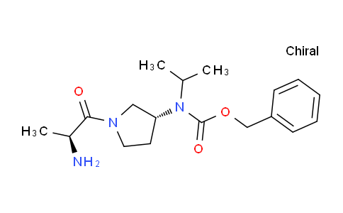 CAS No. 1401665-59-5, Benzyl ((R)-1-((S)-2-aminopropanoyl)pyrrolidin-3-yl)(isopropyl)carbamate