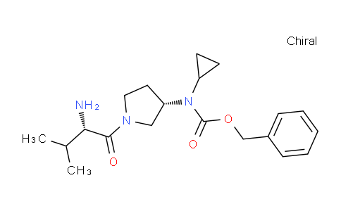 CAS No. 1401667-60-4, Benzyl ((S)-1-((S)-2-amino-3-methylbutanoyl)pyrrolidin-3-yl)(cyclopropyl)carbamate