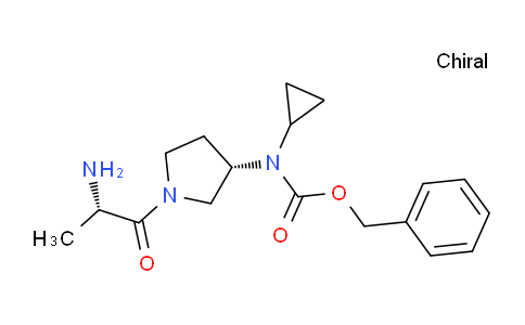 CAS No. 1401667-99-9, Benzyl ((S)-1-((S)-2-aminopropanoyl)pyrrolidin-3-yl)(cyclopropyl)carbamate