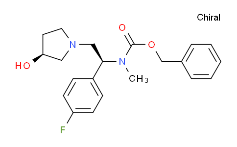 CAS No. 1263078-23-4, Benzyl ((S)-1-(4-fluorophenyl)-2-((S)-3-hydroxypyrrolidin-1-yl)ethyl)(methyl)carbamate