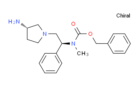 Benzyl ((S)-2-((S)-3-aminopyrrolidin-1-yl)-1-phenylethyl)(methyl)carbamate