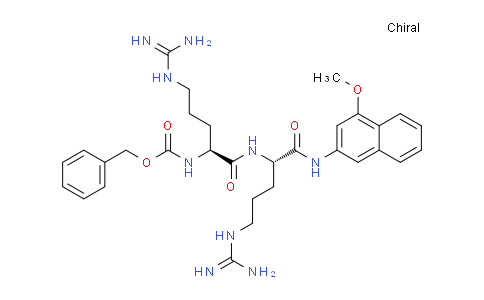 CAS No. 73167-98-3, Benzyl ((S)-5-guanidino-1-(((S)-5-guanidino-1-((4-methoxynaphthalen-2-yl)amino)-1-oxopentan-2-yl)amino)-1-oxopentan-2-yl)carbamate