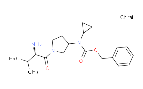 CAS No. 1354032-89-5, Benzyl (1-((S)-2-amino-3-methylbutanoyl)pyrrolidin-3-yl)(cyclopropyl)carbamate