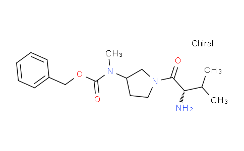 CAS No. 1354032-73-7, Benzyl (1-((S)-2-amino-3-methylbutanoyl)pyrrolidin-3-yl)(methyl)carbamate