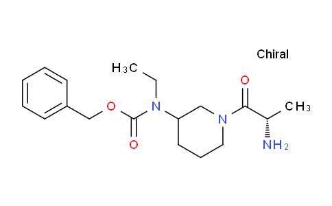 CAS No. 1354033-38-7, Benzyl (1-((S)-2-aminopropanoyl)piperidin-3-yl)(ethyl)carbamate
