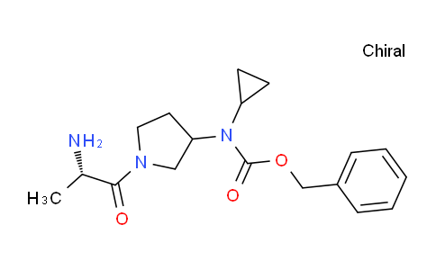 CAS No. 1354025-45-8, Benzyl (1-((S)-2-aminopropanoyl)pyrrolidin-3-yl)(cyclopropyl)carbamate