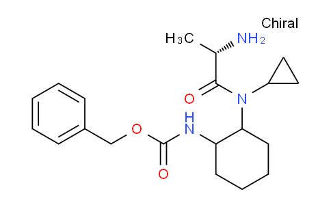 CAS No. 1354024-68-2, Benzyl (2-((S)-2-amino-N-cyclopropylpropanamido)cyclohexyl)carbamate
