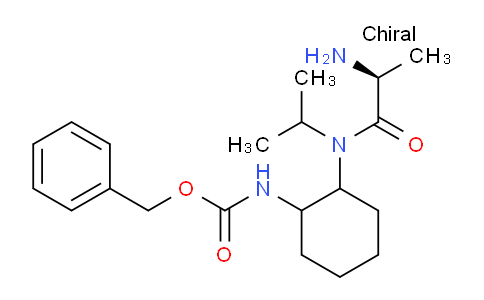 CAS No. 1354029-33-6, Benzyl (2-((S)-2-amino-N-isopropylpropanamido)cyclohexyl)carbamate