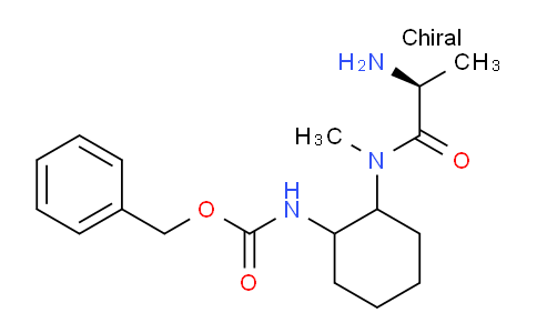 CAS No. 1354026-73-5, Benzyl (2-((S)-2-amino-N-methylpropanamido)cyclohexyl)carbamate