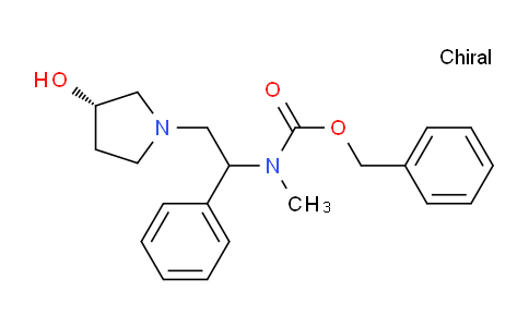 CAS No. 672310-23-5, Benzyl (2-((S)-3-hydroxypyrrolidin-1-yl)-1-phenylethyl)(methyl)carbamate