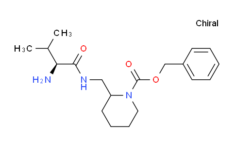 CAS No. 1354024-69-3, Benzyl 2-(((S)-2-amino-3-methylbutanamido)methyl)piperidine-1-carboxylate