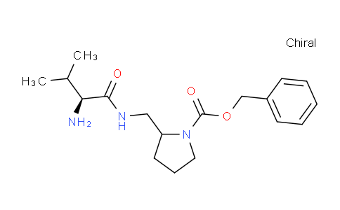 CAS No. 1354029-38-1, Benzyl 2-(((S)-2-amino-3-methylbutanamido)methyl)pyrrolidine-1-carboxylate