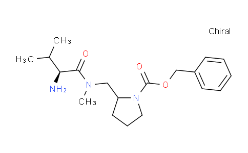 CAS No. 1354033-14-9, Benzyl 2-(((S)-2-amino-N,3-dimethylbutanamido)methyl)pyrrolidine-1-carboxylate