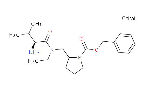 CAS No. 1354026-32-6, Benzyl 2-(((S)-2-amino-N-ethyl-3-methylbutanamido)methyl)pyrrolidine-1-carboxylate