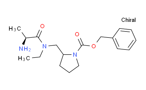 CAS No. 1354029-24-5, Benzyl 2-(((S)-2-amino-N-ethylpropanamido)methyl)pyrrolidine-1-carboxylate