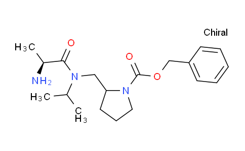 CAS No. 1354027-48-7, Benzyl 2-(((S)-2-amino-N-isopropylpropanamido)methyl)pyrrolidine-1-carboxylate