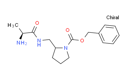 CAS No. 1354026-10-0, Benzyl 2-(((S)-2-aminopropanamido)methyl)pyrrolidine-1-carboxylate