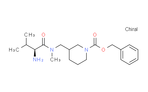 CAS No. 1354026-90-6, Benzyl 3-(((S)-2-amino-N,3-dimethylbutanamido)methyl)piperidine-1-carboxylate