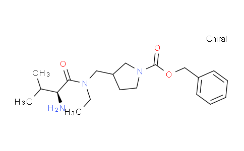 CAS No. 1354026-91-7, Benzyl 3-(((S)-2-amino-N-ethyl-3-methylbutanamido)methyl)pyrrolidine-1-carboxylate