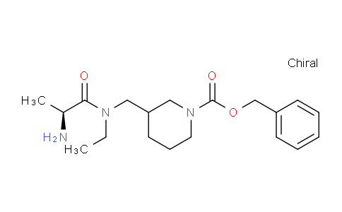 CAS No. 1354026-23-5, Benzyl 3-(((S)-2-amino-N-ethylpropanamido)methyl)piperidine-1-carboxylate