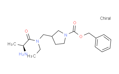 CAS No. 1354027-40-9, Benzyl 3-(((S)-2-amino-N-ethylpropanamido)methyl)pyrrolidine-1-carboxylate