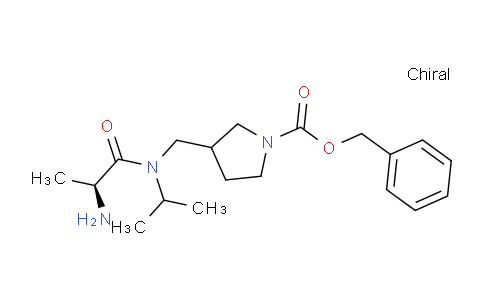 CAS No. 1354024-51-3, Benzyl 3-(((S)-2-amino-N-isopropylpropanamido)methyl)pyrrolidine-1-carboxylate