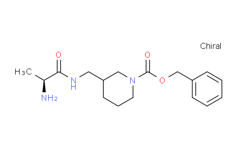 CAS No. 1354029-75-6, Benzyl 3-(((S)-2-aminopropanamido)methyl)piperidine-1-carboxylate