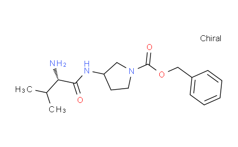 CAS No. 1354024-17-1, Benzyl 3-((S)-2-amino-3-methylbutanamido)pyrrolidine-1-carboxylate
