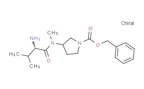 CAS No. 1354029-70-1, Benzyl 3-((S)-2-amino-N,3-dimethylbutanamido)pyrrolidine-1-carboxylate