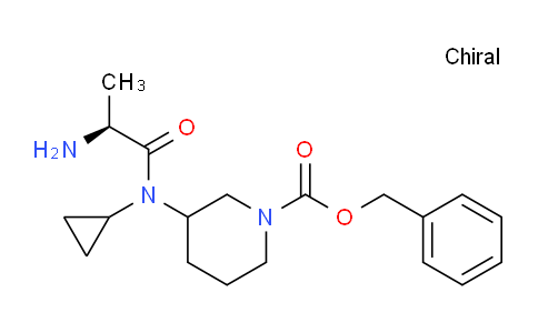 CAS No. 1354024-61-5, Benzyl 3-((S)-2-amino-N-cyclopropylpropanamido)piperidine-1-carboxylate