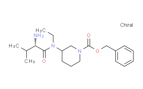 CAS No. 1354023-84-9, Benzyl 3-((S)-2-amino-N-ethyl-3-methylbutanamido)piperidine-1-carboxylate